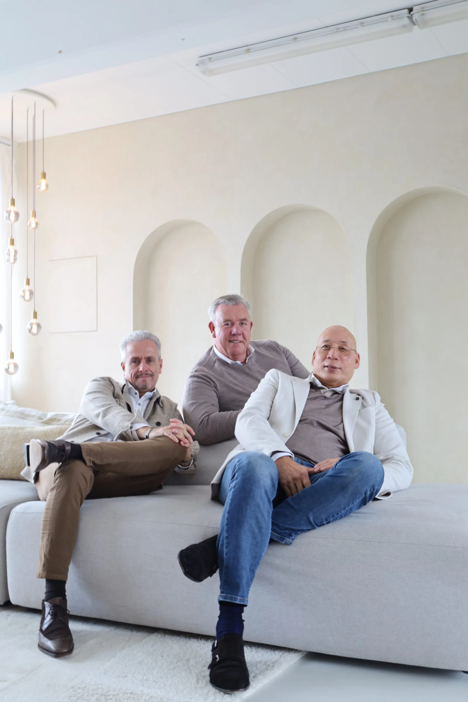 Hypotheekadviseurs Peter Feelders, Ronald van Bruggen en Michel Bout van BMP Finance in Barendrecht